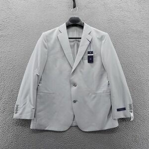 Stafford Mens Smart Tech Classic Fit Gray Wrinkle‎ Recovery Blazer 44 Short NWT